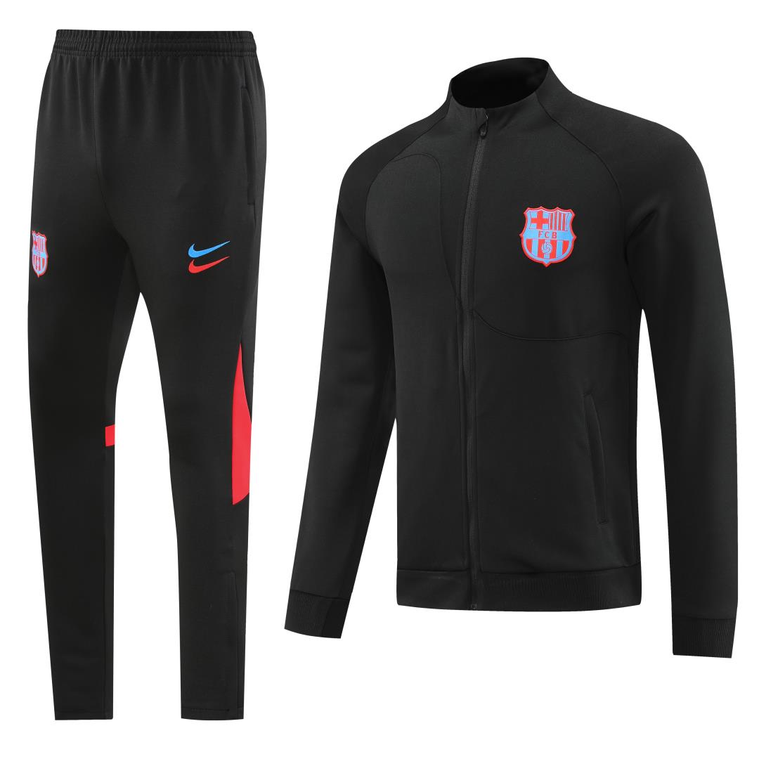 AAA Quality Barcelona 22/23 Tracksuit - Black/Red